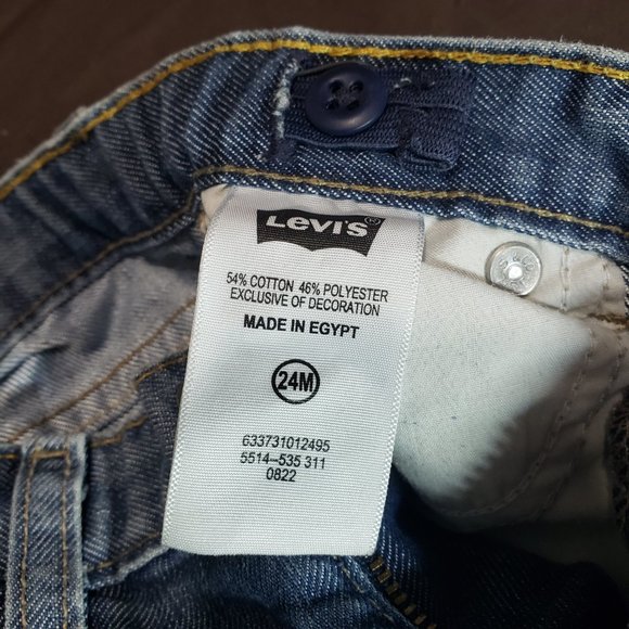 Levi's Jeans 514 Denim Slim Straight Fit Blue Jeans Tough Durable 24 Month Size - Picture 6 of 6